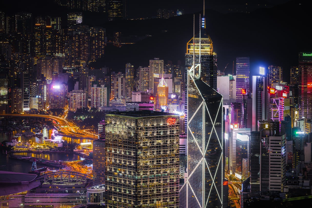 Hong Kong by night