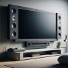 TV with built-in speakers